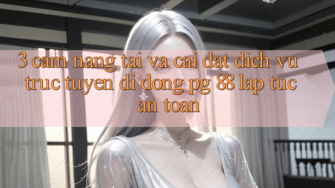 3. Cẩm nang Tải Và Cài Đặt Dịch vụ trực tuyến di động PG 88 Lập tức, An Toàn