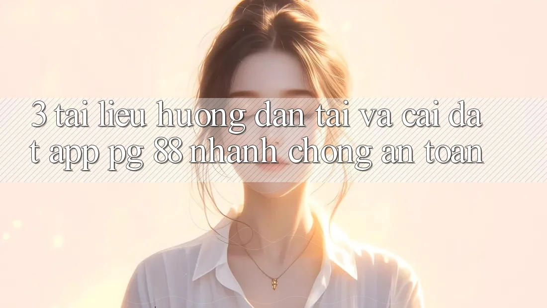 3. Tài liệu hướng dẫn Tải Và Cài Đặt App PG 88 Nhanh Chóng, An Toàn
