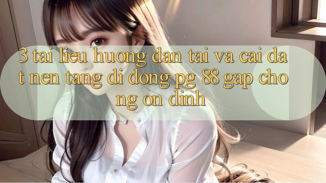 3. Tài liệu hướng dẫn Tải Và Cài Đặt Nền tảng di động PG 88 Gấp Chóng, Ổn định