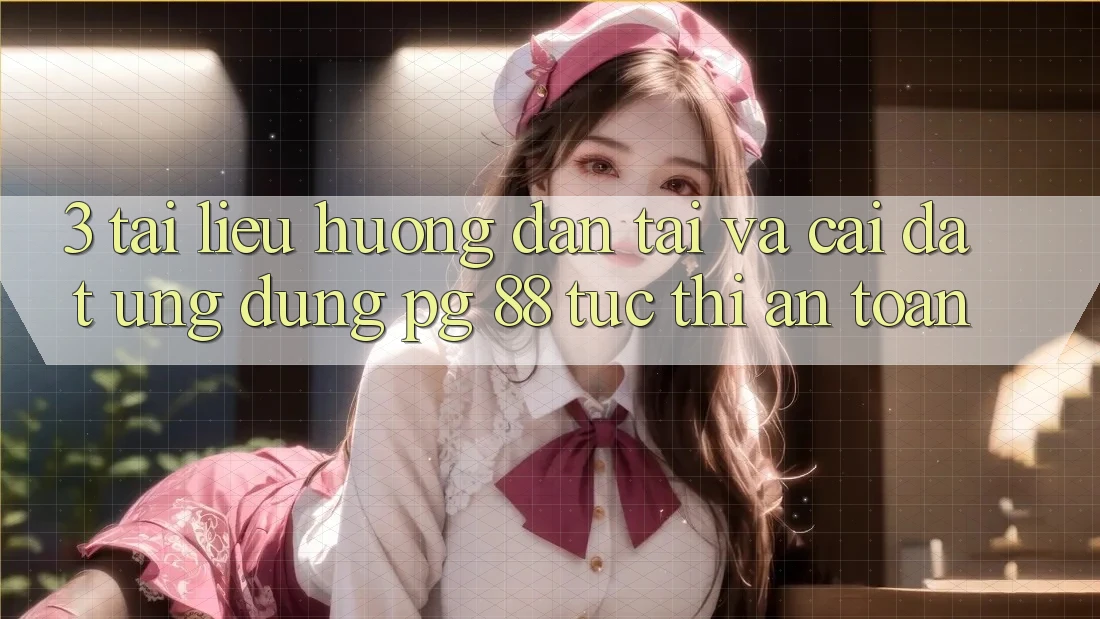 3. Tài liệu hướng dẫn Tải Và Cài Đặt Ứng dụng PG 88 Tức thì, An Toàn