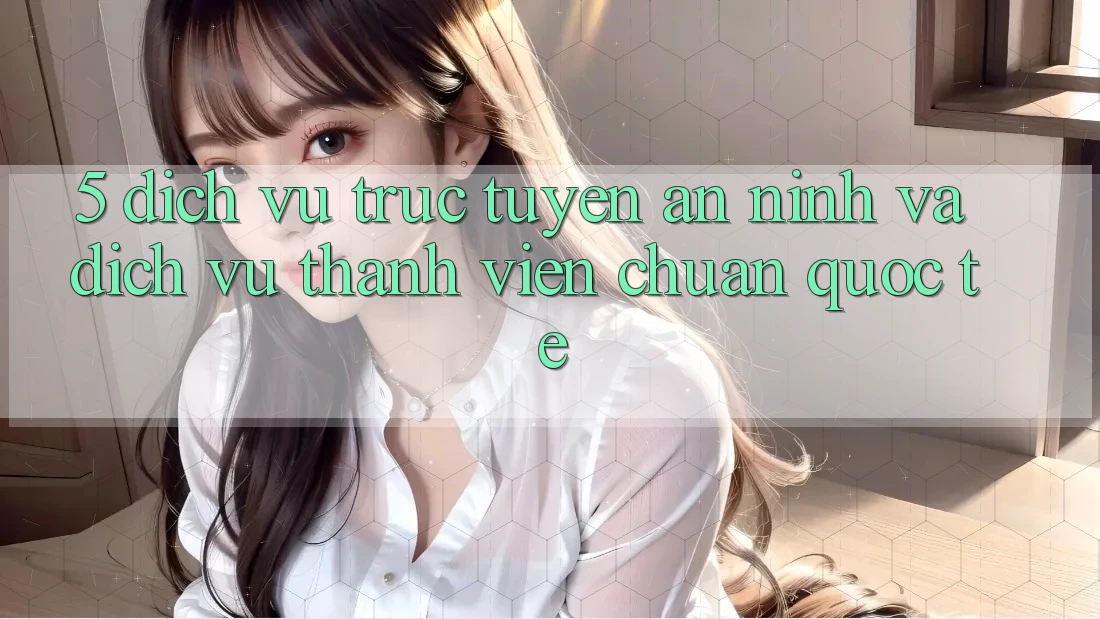 5. Dịch vụ trực tuyến An ninh Và Dịch Vụ Thành viên Chuẩn Quốc Tế