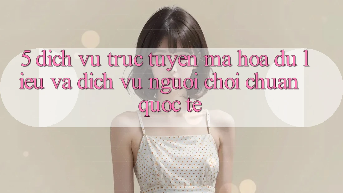 5. Dịch vụ trực tuyến Mã hóa dữ liệu Và Dịch Vụ Người chơi Chuẩn Quốc Tế