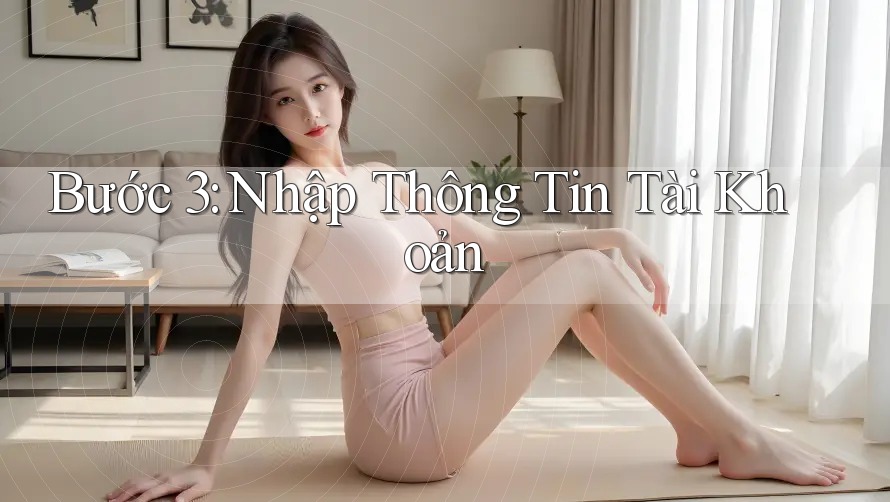 Bước 3: Nhập thông tin tài khoản