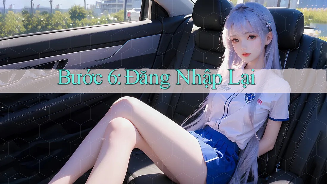 Bước 6: Đăng nhập lại