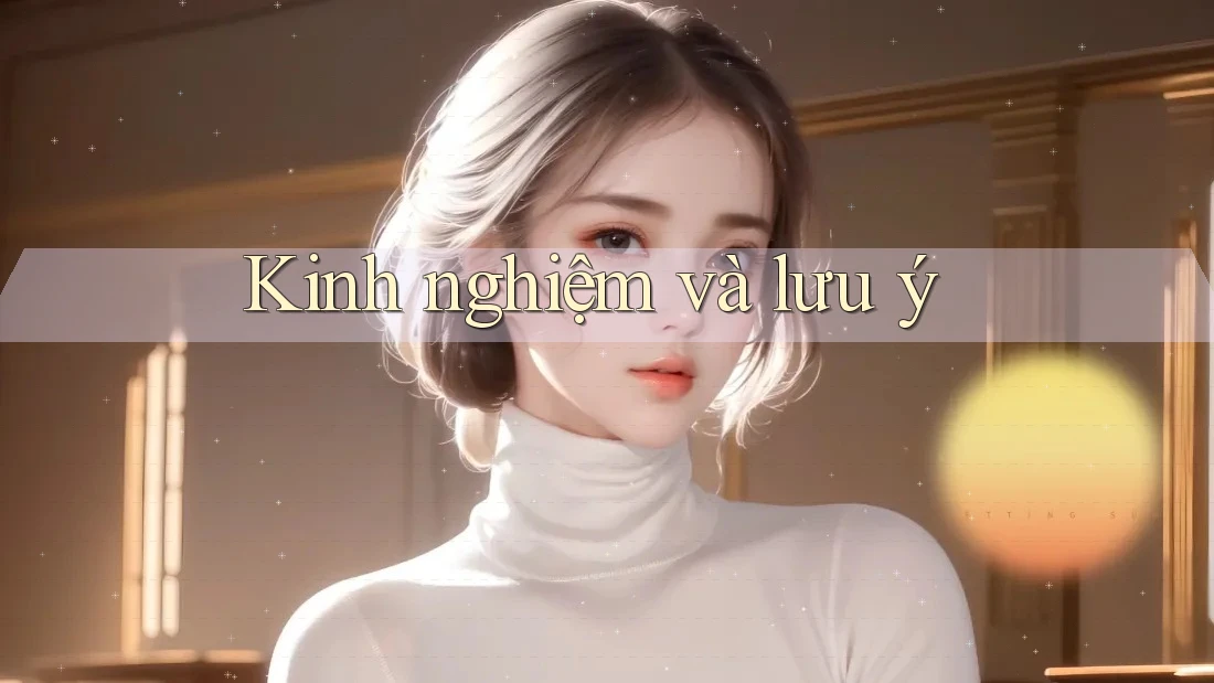 Kinh nghiệm và lưu ý