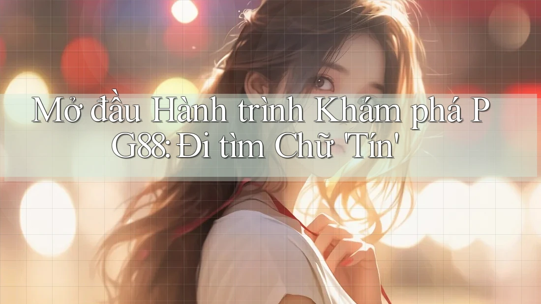 Mở đầu Hành trình Khám phá PG88: Đi tìm Chữ 'Tín'