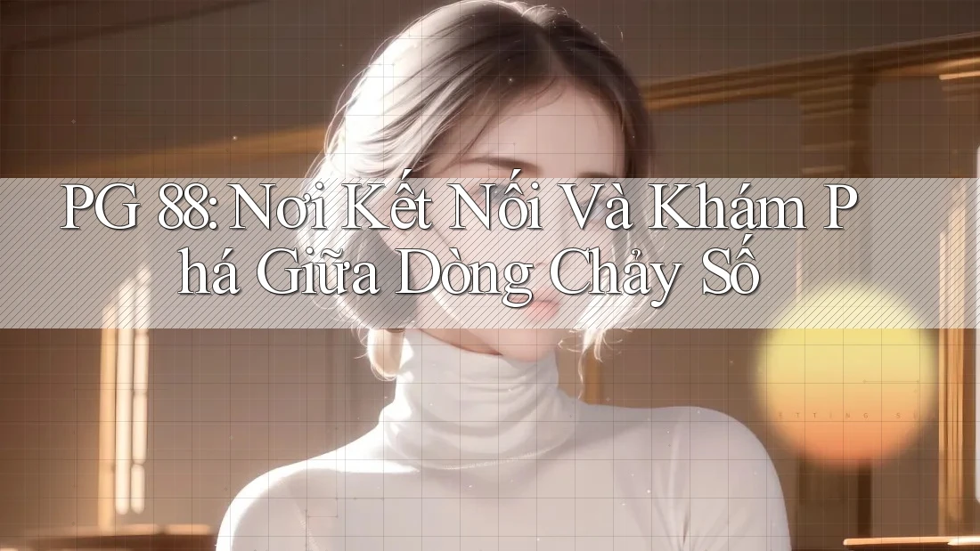 PG 88: Nơi Kết Nối Và Khám Phá Giữa Dòng Chảy Số PG 88: Nơi Kết Nối Và Khám Phá Giữa Dòng Chảy Số