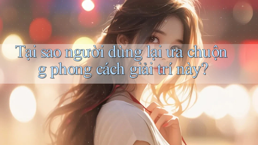 Tại sao người dùng lại ưa chuộng phong cách giải trí này?